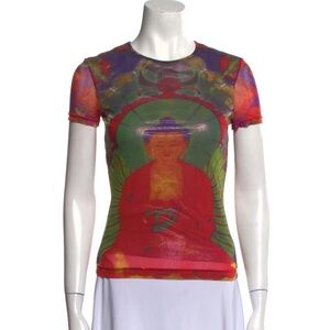 vtg VIVIENNE TAM Mesh Buddha Top Sz 2